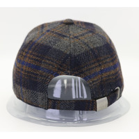 2024 nouveau logo personnalisé broderie motif à carreaux chapeau de Baseball à carreaux chaud laine coton casquette de Baseball pour l'extérieur