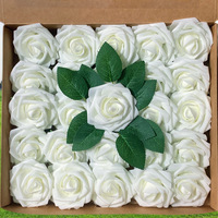 Fleurs en Mousse pour Boîte Cadeau en Gros, Roses Colorées Vives, Matériaux de Décoration pour Bouquets, Roses Artificielles en Mousse