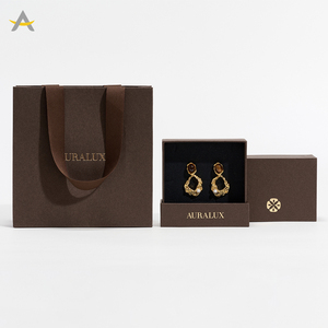 Auralux biểu tượng tùy chỉnh sinh thái thân thiện giấy ngăn kéo Vòng Cổ Vòng đeo tay nhẫn bông tai gói đồ trang sức hộp - Product Image 2