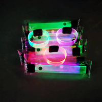 Bracelet LED activé par le son, magnétique, personnalisable avec logo, bracelets LED pour poignet