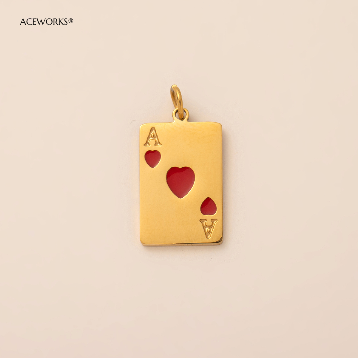 Red Ace of Hearts 20.3 * 12mm