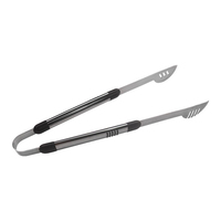 Ensemble d'outils de barbecue 3 pièces en acier inoxydable, kit d'accessoires pour grillades avec spatule, fourchette et pinces pour le camping en plein air et les grillades en arrière-cour