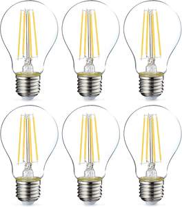 A60 एलईडी फिलामेंट बल्ब E27 E26 2w 4w 6w 8w 12w स्पष्ट रेट्रो एडीसन सुपर उज्ज्वल दीपक प्रकाश - Product Image 6