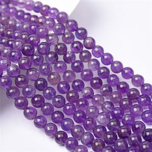 UJBOX Vente en gros <span class=keywords><strong>de</strong></span> perles rondes en <span class=keywords><strong>améthyste</strong></span> naturelle du Brésil, 6 mm/8 mm/10 mm, pour la fabrication <span class=keywords><strong>de</strong></span> bracelets, colliers et bijoux DIY - Product Image 4