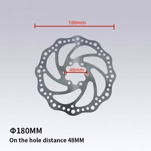 Werks großhandel 180mm Fahrrads ch eiben brems <span class=keywords><strong>rotor</strong></span> 6 Löcher Edelstahl vorne hinten Mountainbike Scheiben bremse - Product Image 2