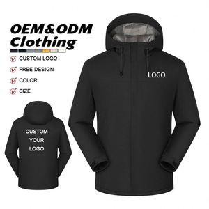 Factory Custom Men Sports <b>Warm</b> Outdoor <b>Jackets</b> Hoodie Camping Coats Thermal <b>Waterproof</b> Soft Shell <b>Jacket</b> With Hood - Product Image 3