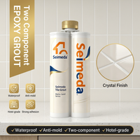 Colle époxy bicomposante Seimeda 400 ml à prise rapide pour joints de carrelage, mastic de construction avec mélangeur statique et buse – Vente directe usine