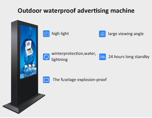 Ip65 ngoài trời độ sáng cao 43 50 55 65 inch tầng đứng Màn hình <span class=keywords><strong>LCD</strong></span> hiển thị kỹ thuật số SDK thang máy wayfinding giáo dục - Product Image 5