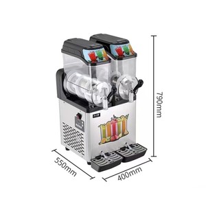 Máquina para Hacer Granizados de Bebidas Frías de 2 Tanques, Granizadora en Venta - Product Image 1