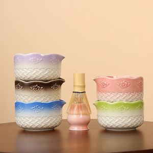 Song Dynasty <b>Tea</b> Ordering Tools Ceramic <b>Tea</b> Bowl Whisk Holder Matcha Brushing and Bamboo Spoon Matcha <b>Tea</b> <b>Set</b> with Pink Package - Product Image 4