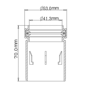 Kitchen Sink Shower Compression <b>Fittings</b> for Straight Pipe Connector 50 mm to 40 mm PVC Pipe Reducer Bath Waste Pipe Joiner - Product Image 2