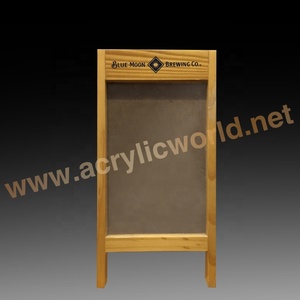 Support de menu en bois rustique pour tableau noir de table – Idéal pour les promotions quotidiennes des restaurants et des bars - Product Image 4