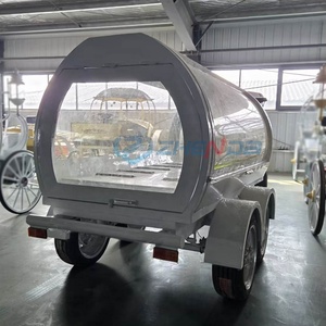 Zhenda Best Quality Electric White Classic <b>Car</b> Funeral Hearse <b>Trailer</b> for Transporting Coffins and Funeral Equipment - Product Image 5