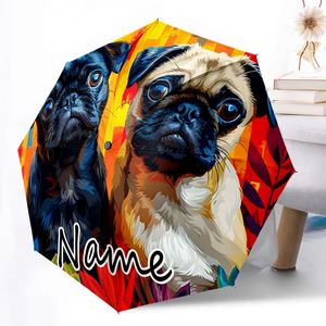 1 Parapluie Personnalisé avec Noms de Couple et Portrait d'Animal de Compagnie, Impression UV, Sans Minimum de Commande, Cadeau Idéal - Product Image 3
