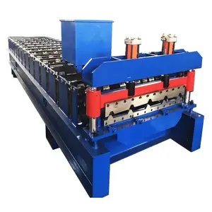 Tile Making Machinery Automatic Metal Roofing Sheet Panel Curving Edge Bending Roll Forming Machine Production Line