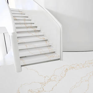 מחיר סיטונאי זהב מווריד חביות אבן קוצים לוחות אבן עיצוב אופנה שיש קוורץ קיר לוחות מטבח - Product Image 6