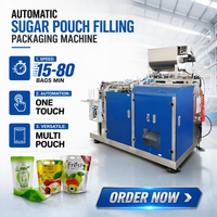 OEM ODM Stainless Steel Vertical VFFS Sugar Pouch Filling Sealing Packaging Machine Food Granules High-Accuracy