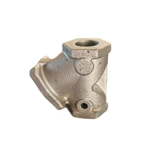 Pièce moulée en acier galvanisé de haute précision pour composant de machine avec conception à trou et à bride - Product Image 1