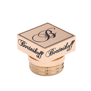 Cuentas espaciadoras cúbicas de plata personalizables, accesorio para pulsera con colgante de aleación de zinc y logotipo dorado, con logotipo grabado, para fabricantes de cuentas - Product Image 6