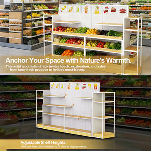 Nouvelle conception de <span class=keywords><strong>vitrine</strong></span> de magasin pour aliments, fruits, collations, biscuits, étagère de supermarché bon marché - Product Image 5