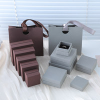 Boîtes rigides personnalisables haut de gamme pour bijoux, en papier d'art recyclable, design tendance, finition mate, pour colliers