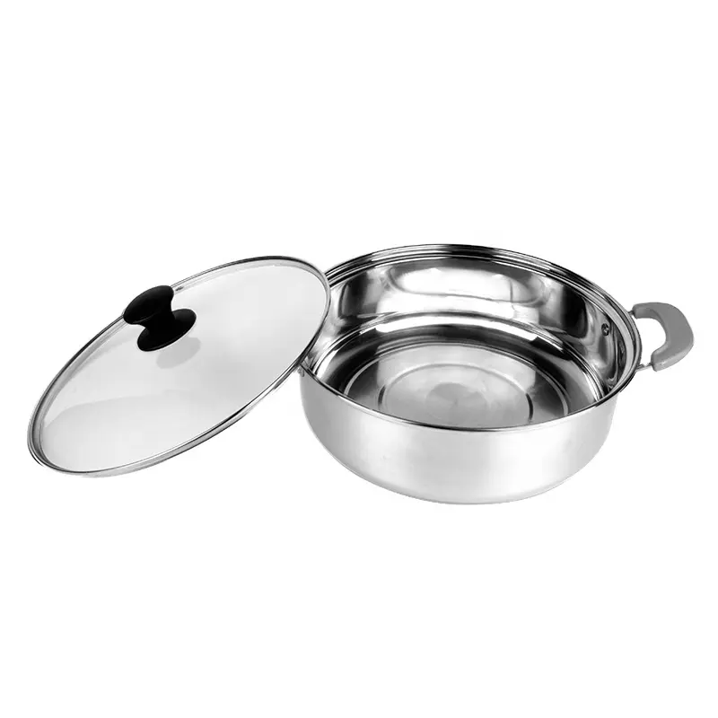 Diskon Besar 30Cm 32Cm Stok Panci Uap Memasak Stainless Steel Stok Hot Pot