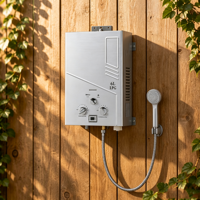 Chauffe-eau instantané portable au gaz (gaz naturel ou GPL) pour chauffage et douche chaude, sans réservoir, au propane ou au butane