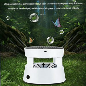 Cendrier <span class=keywords><strong>purificateur</strong></span> <span class=keywords><strong>d</strong></span>'<span class=keywords><strong>air</strong></span> multifonctionnel portable de bureau rechargeable avec filtre HEPA et batterie pour l'élimination de la fumée secondaire - Product Image 3
