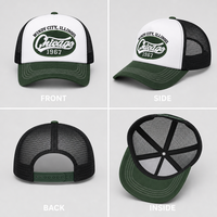 Casquette de baseball personnalisée style Trucker Chicago, dos en maille, visière courbée, Windy City 1967 Vintage, 4 couleurs assorties, unisexe, vente en gros, OEM