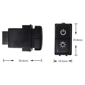 Commande électrique OPS <span class=keywords><strong>bouton</strong></span> de commutation Radar de stationnement automatique pour Mitsubishi Lancer Fortis <span class=keywords><strong>Galant</strong></span> Pajero Triton pièces modifiées Auto - Product Image 4