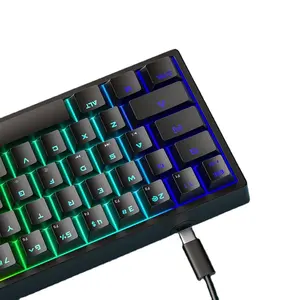 ShenZhen fabricante de teclado para portátil personalizado RGB Gaming Mouse Pad Teclado Ergonómico Ligero Mecánico 4 en 1 Gaming Combo Set