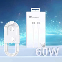 Cable USB-C a USB-C de 3.3 pies y 60W con Trenzado de Nailon, Carga Rápida PD para iPhone, Samsung, Tablet y Más