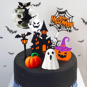 Decorazione per Torta a Tema Strega, Ornamento in Carta per Feste di Halloween e Compleanno - Product Image 4