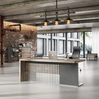 Superbe mobilier de bureau exécutif chinois : Table moderne, bureau de direction, bureau de patron, bureau de travail