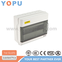 Boîtier de distribution électrique étanche IP66 en plastique pour intérieur et extérieur, avec disjoncteur MCB et boîtier de jonction
