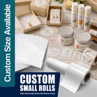 Papier autocollant brillant OEM pour imprimante couleur, autocollants pour impression d'étiquettes, étiquettes adhésives, papier autocollant brillant pour imprimante jet d'encre, autocollants personnalisés