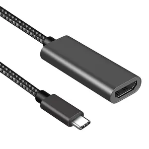 맞춤형 HDMI 케이블 4K @ 60hz 타입 C에 HDMI 여성 어댑터 USB 3.1 HDMI 케이블