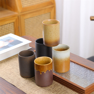 Tazza da Caffè in Ceramica Stile Nordico Retrò da 225ml, Design Creativo in Ceramica Grezza ad Alta Capacità per Tè e Caffè - Product Image 3