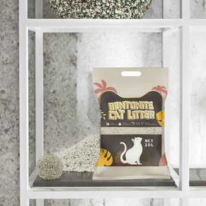 Litière pour chat en bentonite de qualité supérieure, 10 litres, cylindrique, 1 kg, facile à nettoyer, sans poussière, avec forte absorption et parfum de café - Product Image 2