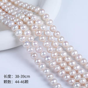 ไข่มุกน้ำจืดธรรมชาติจูจี้ ขนาด 9-10 มม. แบบไม่มีแกน ใกล้เคียงกับไข่มุกแท้ สำหรับทำสร้อยคอ DIY เครื่องประดับทำมือ วัสดุไข่มุกแบบหลวม อุปกรณ์เสริม ผู้ผลิต - Product Image 2