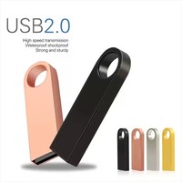 Nuevo Pendrive USB 2.0 Mini de Metal, Unidad Flash de 4GB