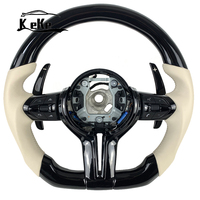 Accessoires intérieurs automobiles pour BMW F10 F30 E90 E92, volant noir brillant avec palettes de changement de vitesse noires brillantes