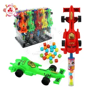 Plastic F1 Racing Car Toy With Fruit Flavored Tablet Candy