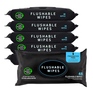 Biểu Tượng Tùy Chỉnh Flushable Khăn Lau Ướt 48 Đếm Bạc Hà Thêm-Lớn Flushable Dành Cho Người Lớn Khăn Lau - Product Image 1