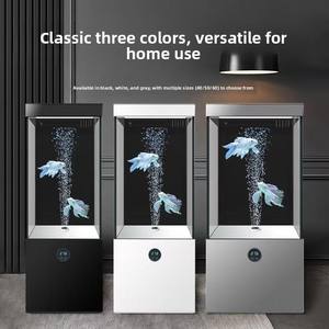 <span class=keywords><strong>ตู้</strong></span><span class=keywords><strong>ปลา</strong></span>ทรงสี่เหลี่ยมคริสตัล<span class=keywords><strong>ใส</strong></span>พิเศษพร้อมตู้เก็บของในตัวและระบบกรองภายนอกอัจฉริยะ แนวตั้ง สำหรับห้องนั่งเล่น - Product Image 2