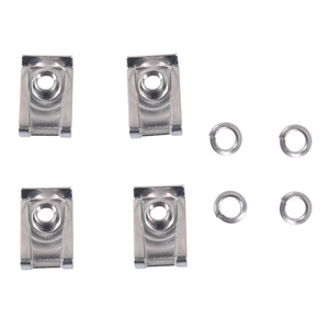 M4 Star Knob Screw With Split Lock Nut And <b>Washer</b> Set For Motorcycle - Product Image 2