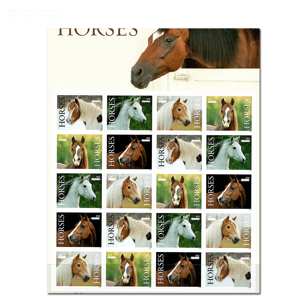 White Y219 2024 Horses Stamps