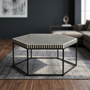 Chambre Table en nacre Table à thé pour meubles de maison Vente en gros au Vietnam Console en incrustation d'os par Heaven Craft Export - Product Image 2