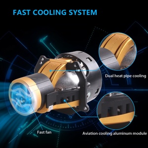 Proveedor de Luces para Automóviles, Venta al por Mayor en AliExpress, Kits de Conversión de Faros Delanteros con Lente de Proyector Láser Bi-LED L70 OEM ODM para Automóviles, EE. UU. y Rusia - Product Image 4