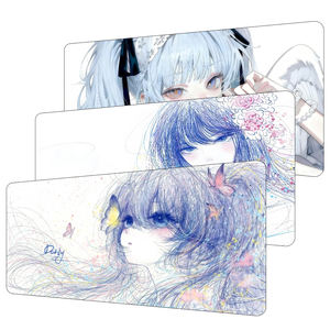 لوحة ماوس مزخرفة بأزهار كبيرة الحجم مخصصة، مقاومة للماء، مانعة للانزلاق، مع حواف معززة - Product Image 1